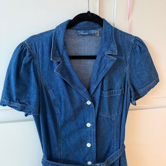 Polo Ralph Lauren Buttoned Denim Midi Dress Rare
medium deep indigo blue - Picture 8 of 10